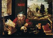 Joos van cleve Der heilige Hieronymus im Gehaus Sweden oil painting artist
